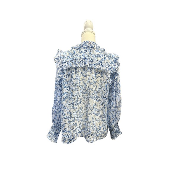 MISA Los Angeles Sacha Top in Blue Petals - Picture 5 of 7